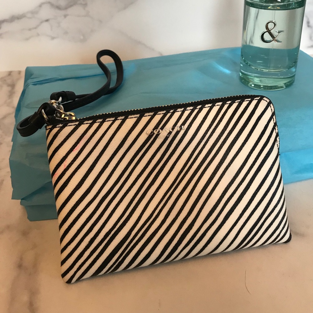Coach Wristlet Zebra print